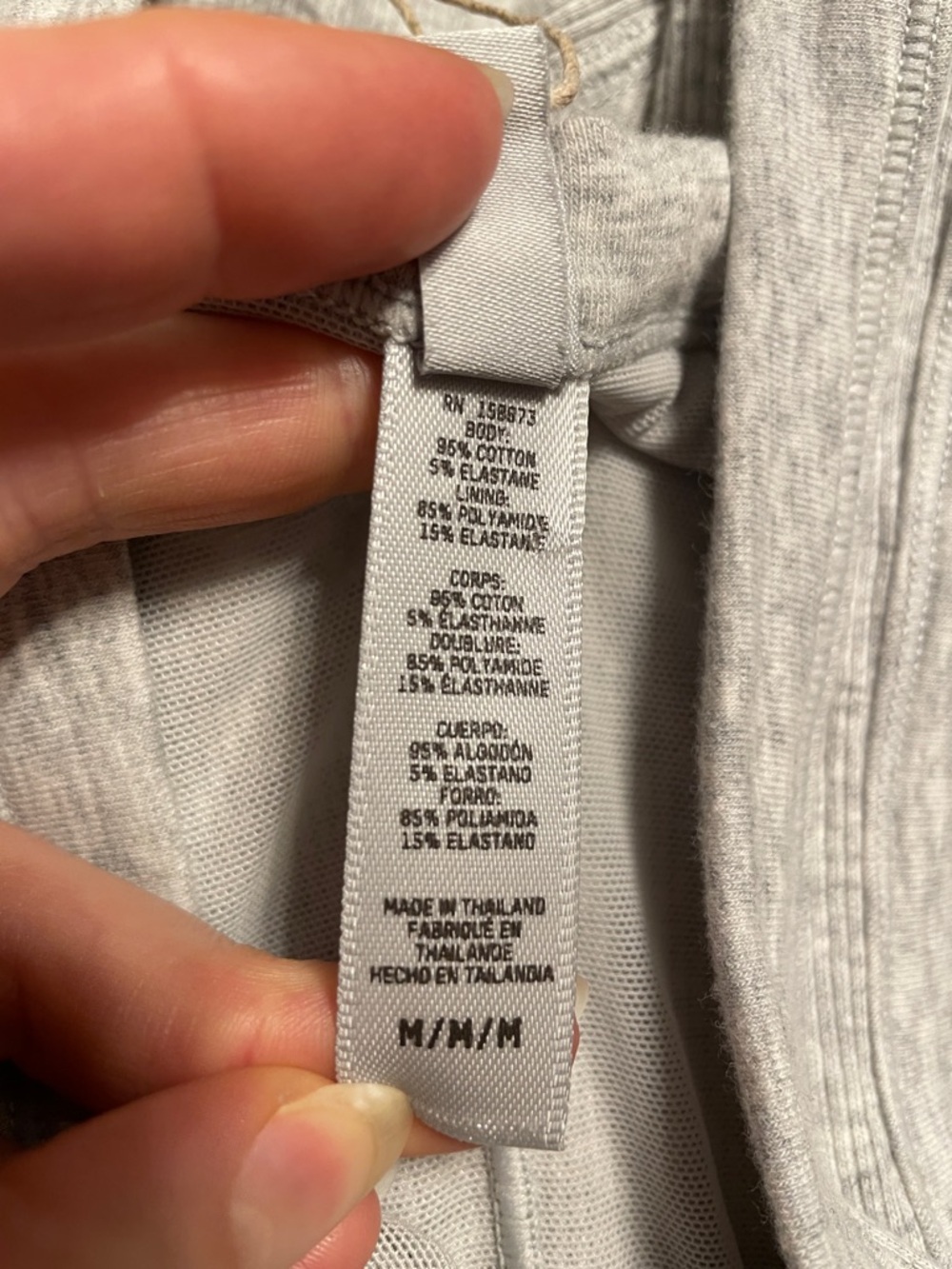 Skims Cotton Rib Onesie Bodysuit Grey - Picture 6 of 8